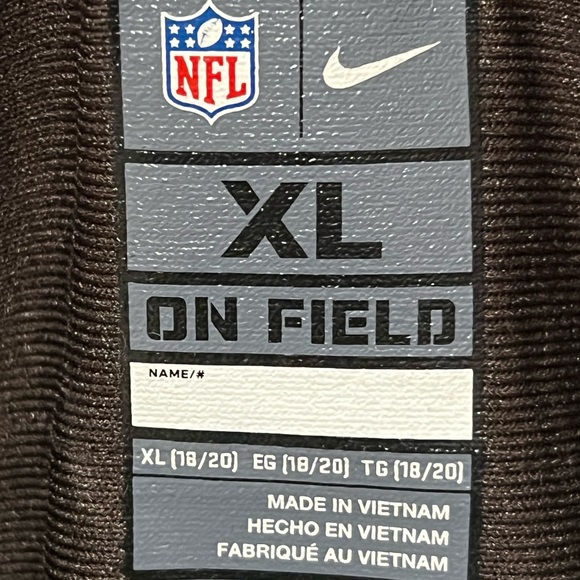 Nike On Field Cleveland Browns Odell Beckham Jr #13 Jersey Men’s XL Brown NFL - Picture 3 of 5